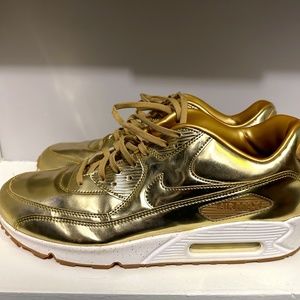 Nike Gold Metallic Air Max - Size 15